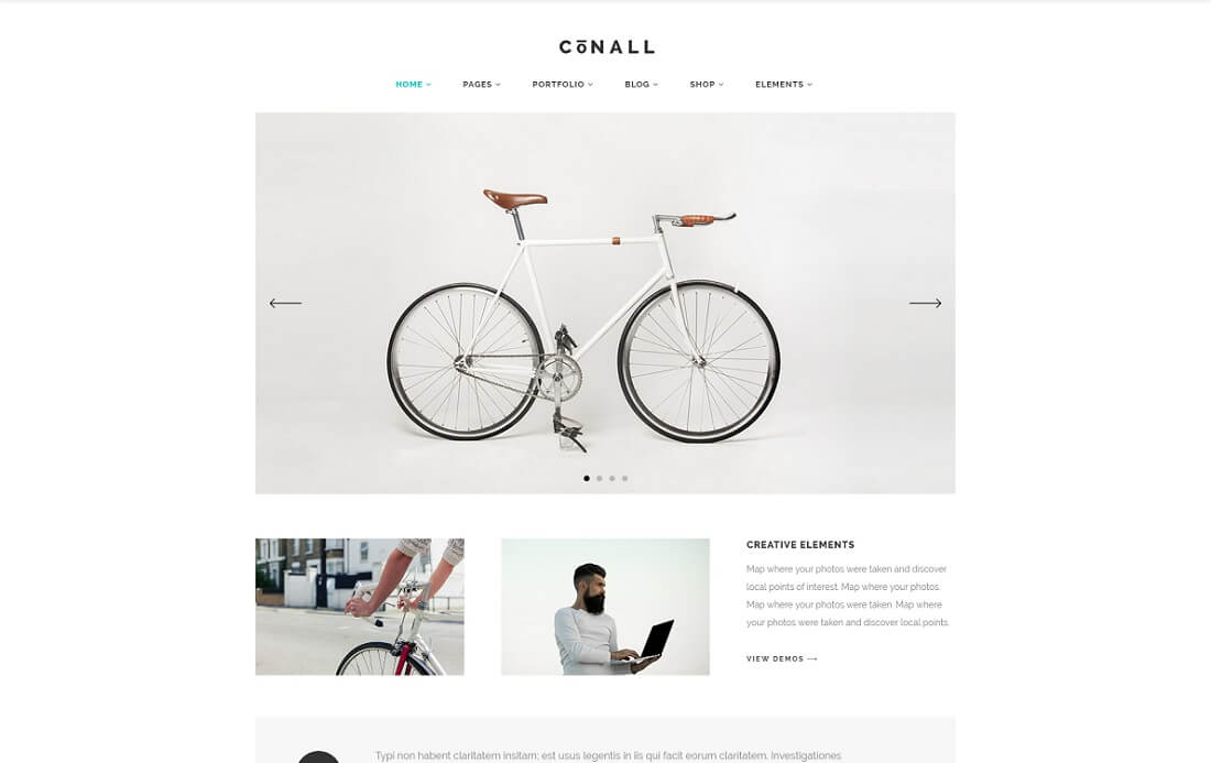tema de instagram de wordpress conall