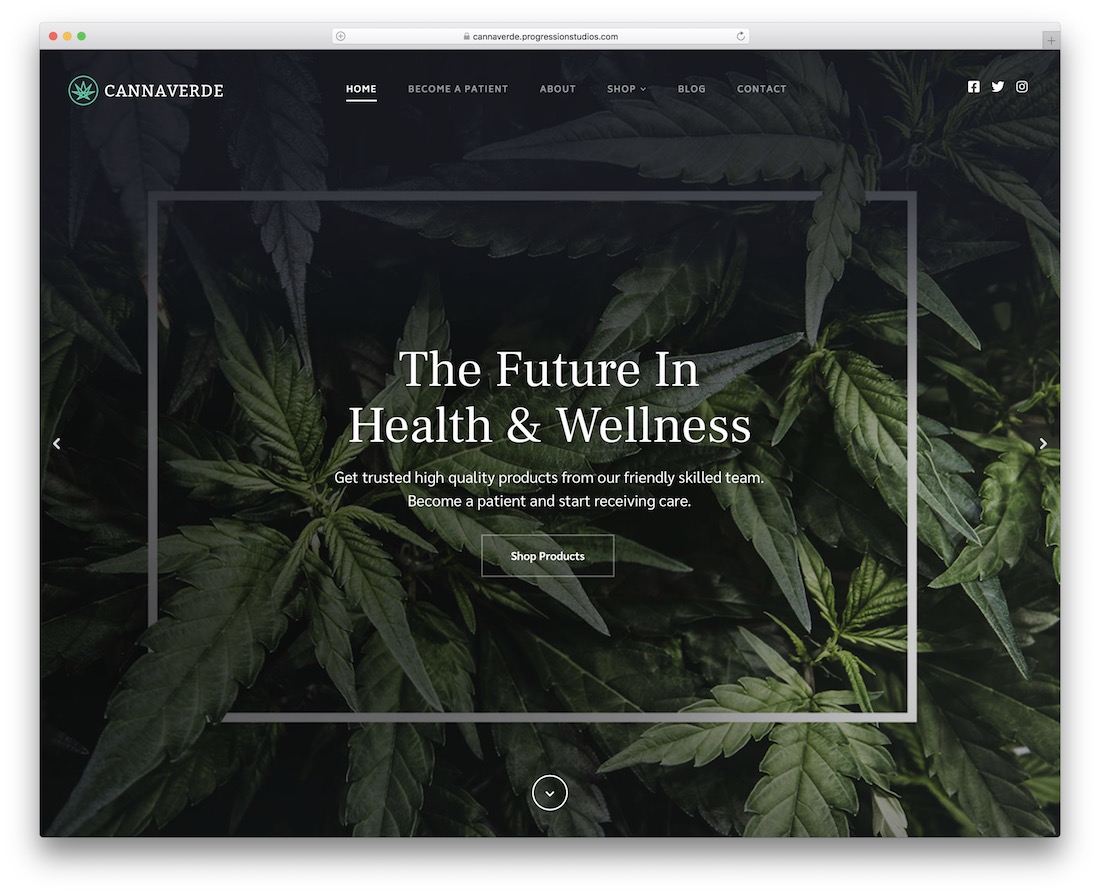 Cannaverde E-Zigarette vaping E-Commerce-Thema
