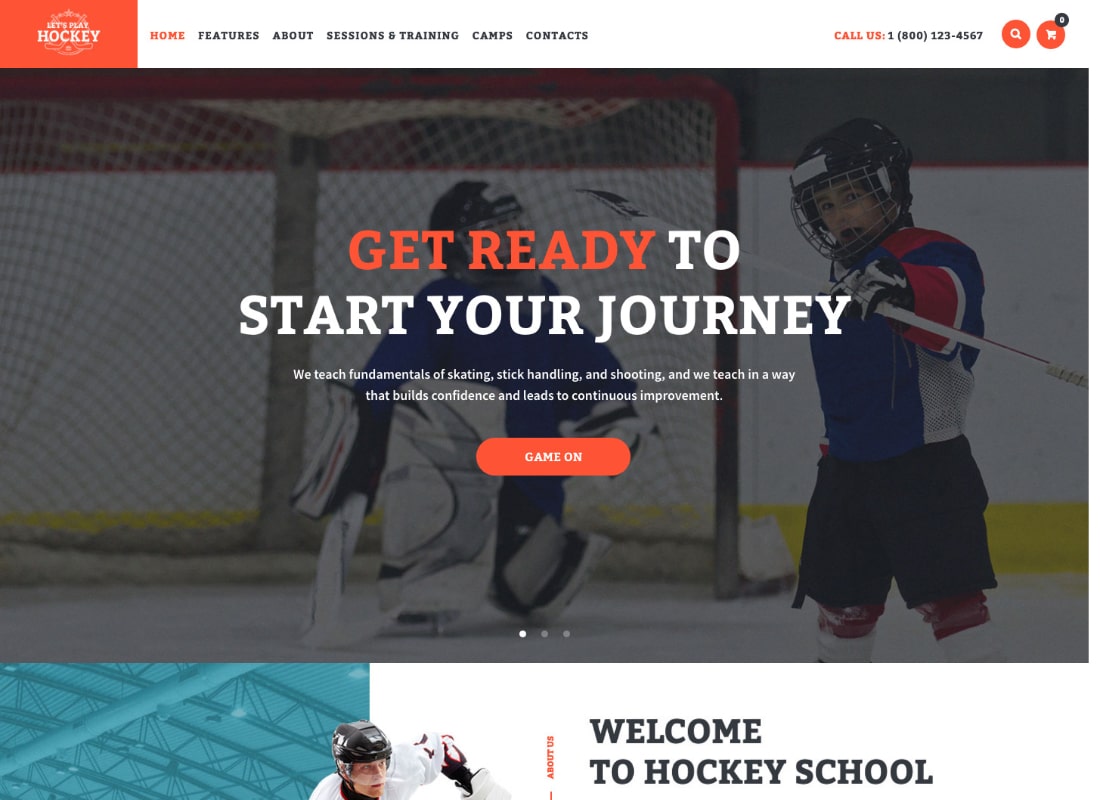 Jouons | Thème WordPress pour écoles de hockey et sports d'hiver