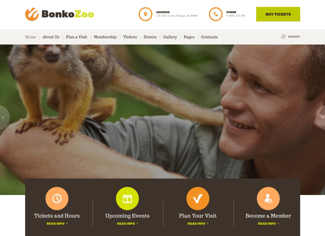 Bonko | Thème WordPress Safari & Zoo