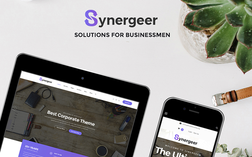 Synergeer - 企業 WordPress 主題