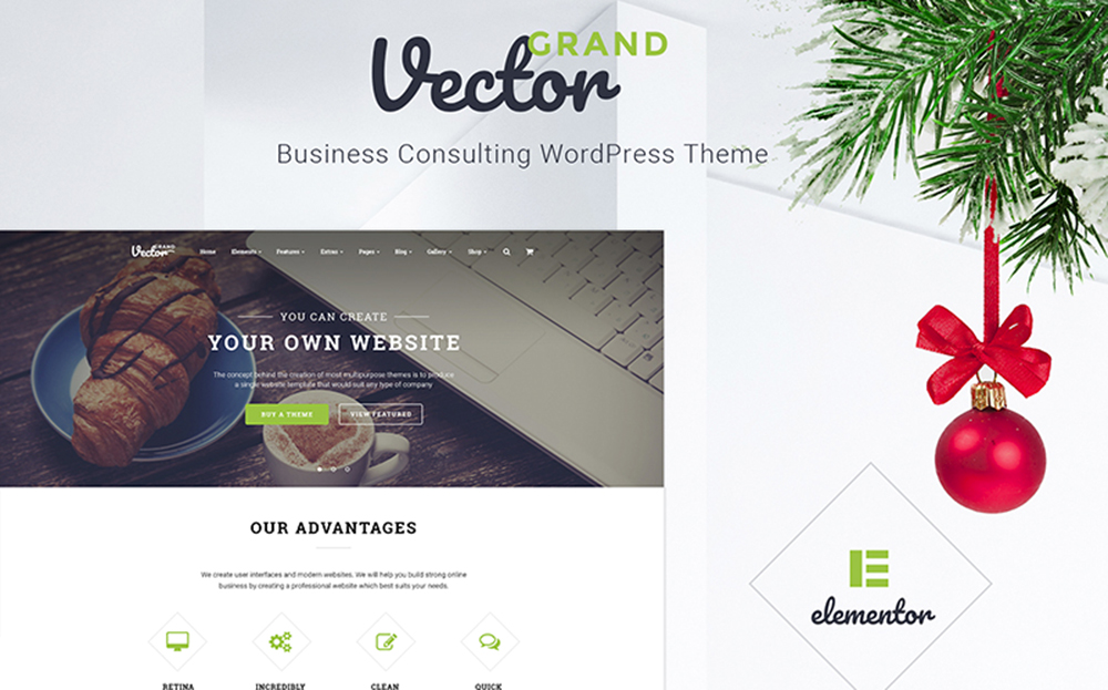 Grand Vector - 商務諮詢 WordPress 主題