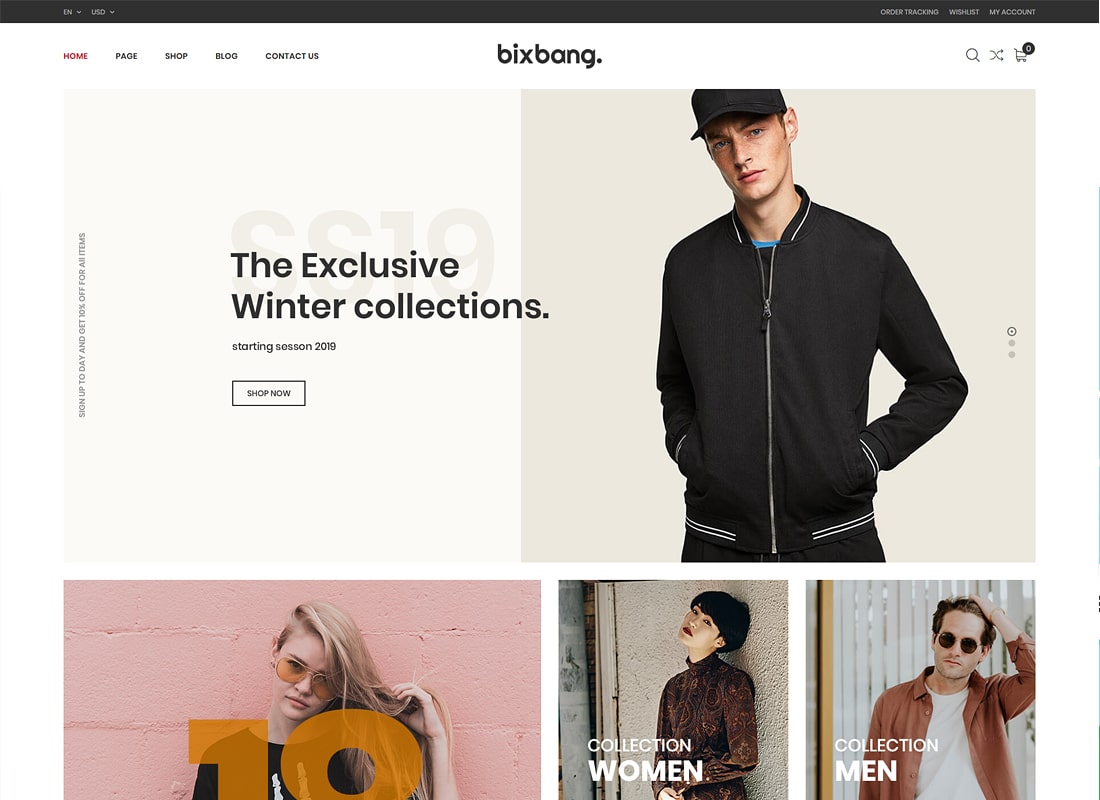 Bixbang - Thème WordPress de commerce électronique minimaliste pour WooCommerce