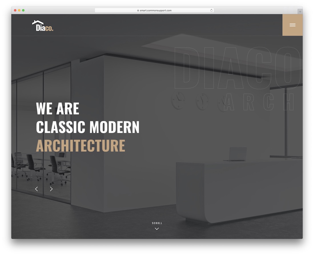 thème wordpress de boiseries diaco