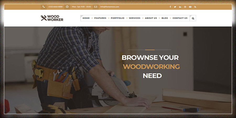 WoodWorker - Thème WordPress pour menuiserie