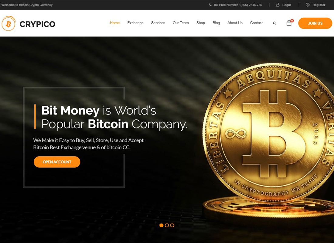 加密|加密貨幣 WordPress 主題