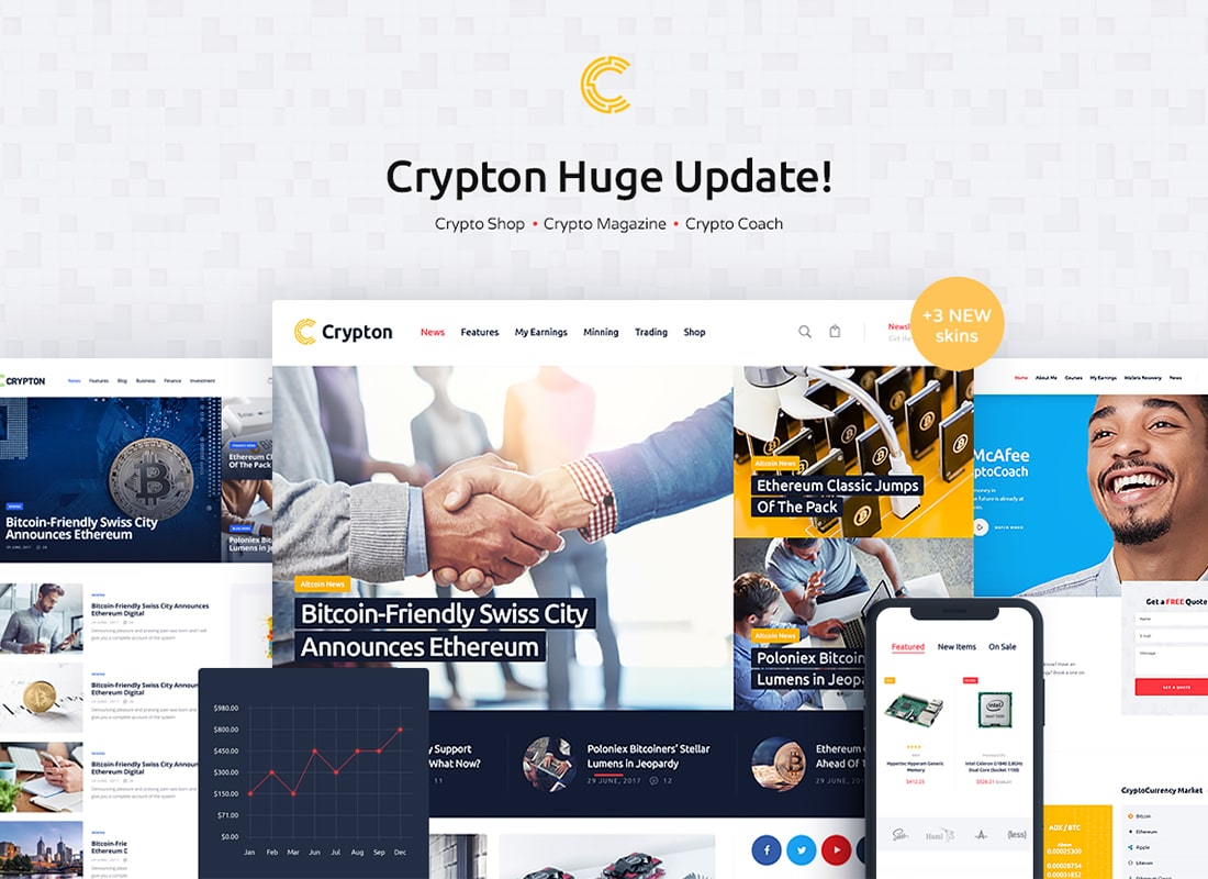 加密貨幣 |多用途加密貨幣和交易 WordPress 主題