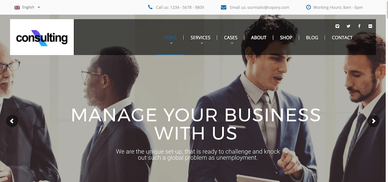 Consulting - Thème WordPress pour entreprises et entreprises