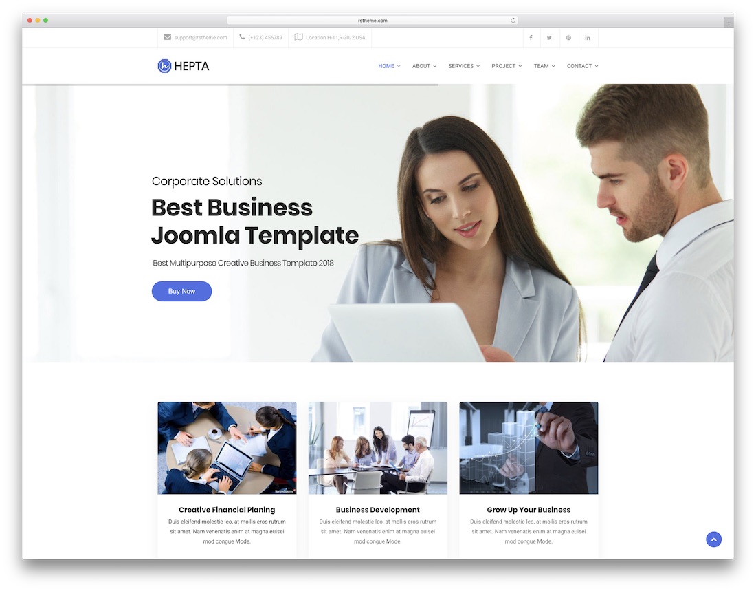hepta joomla 業務模板