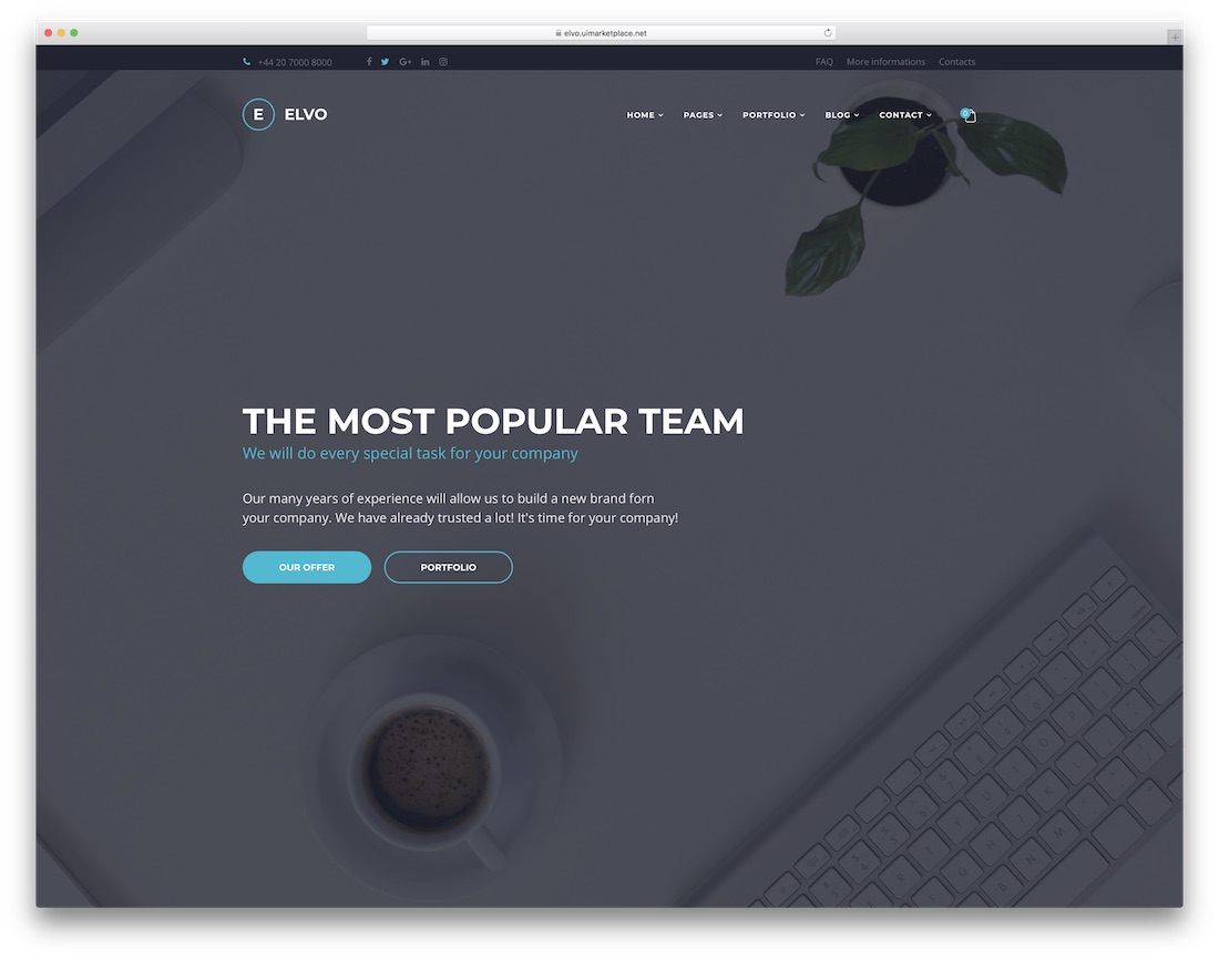 elvo joomla 業務模板