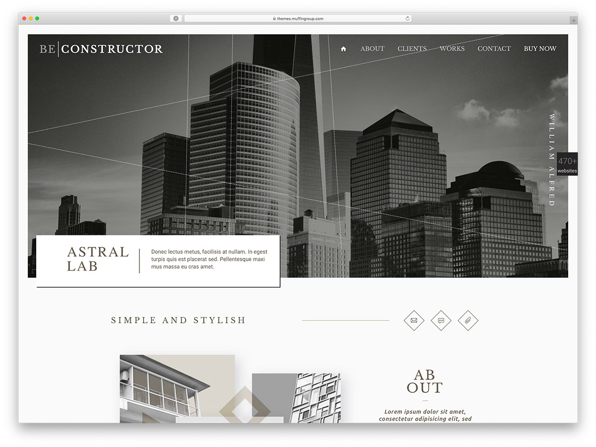 thème wordpress constructeur