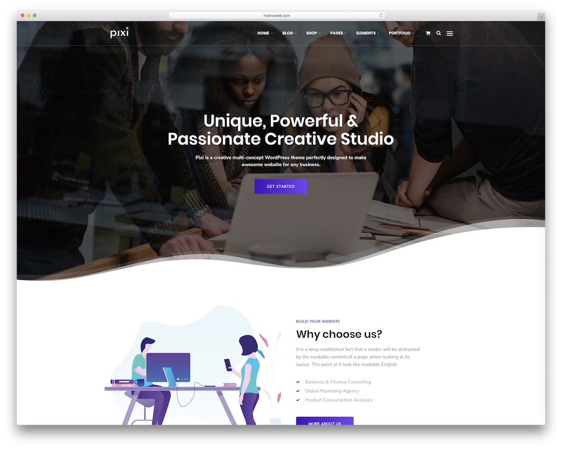 pixi wordpress 主題與滑塊