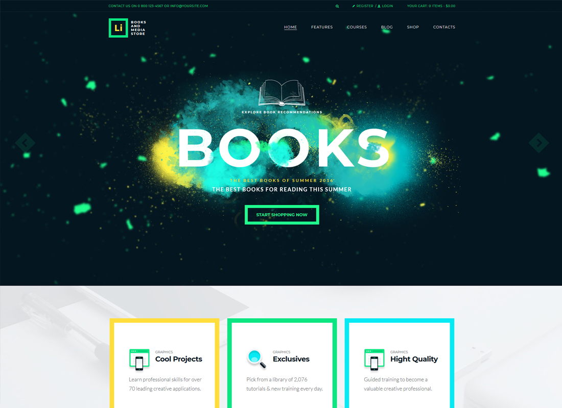 โลเร็ม อิปซัม | ธีม WordPress ร้านหนังสือและสื่อ