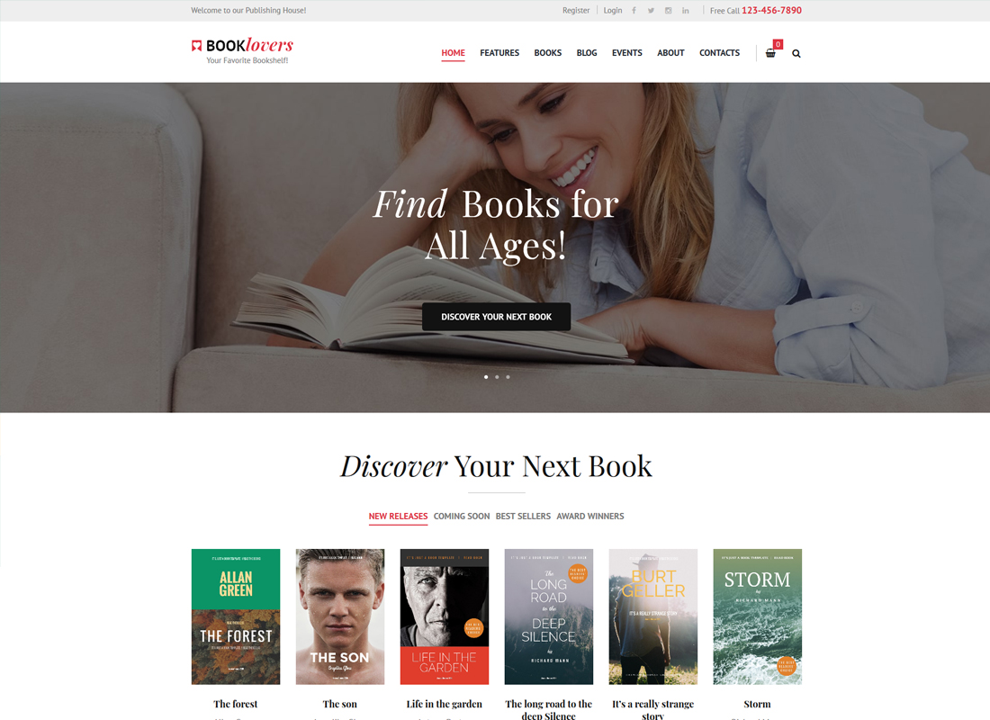 คนรักหนังสือ | สำนักพิมพ์ & ร้านหนังสือ WordPress Theme
