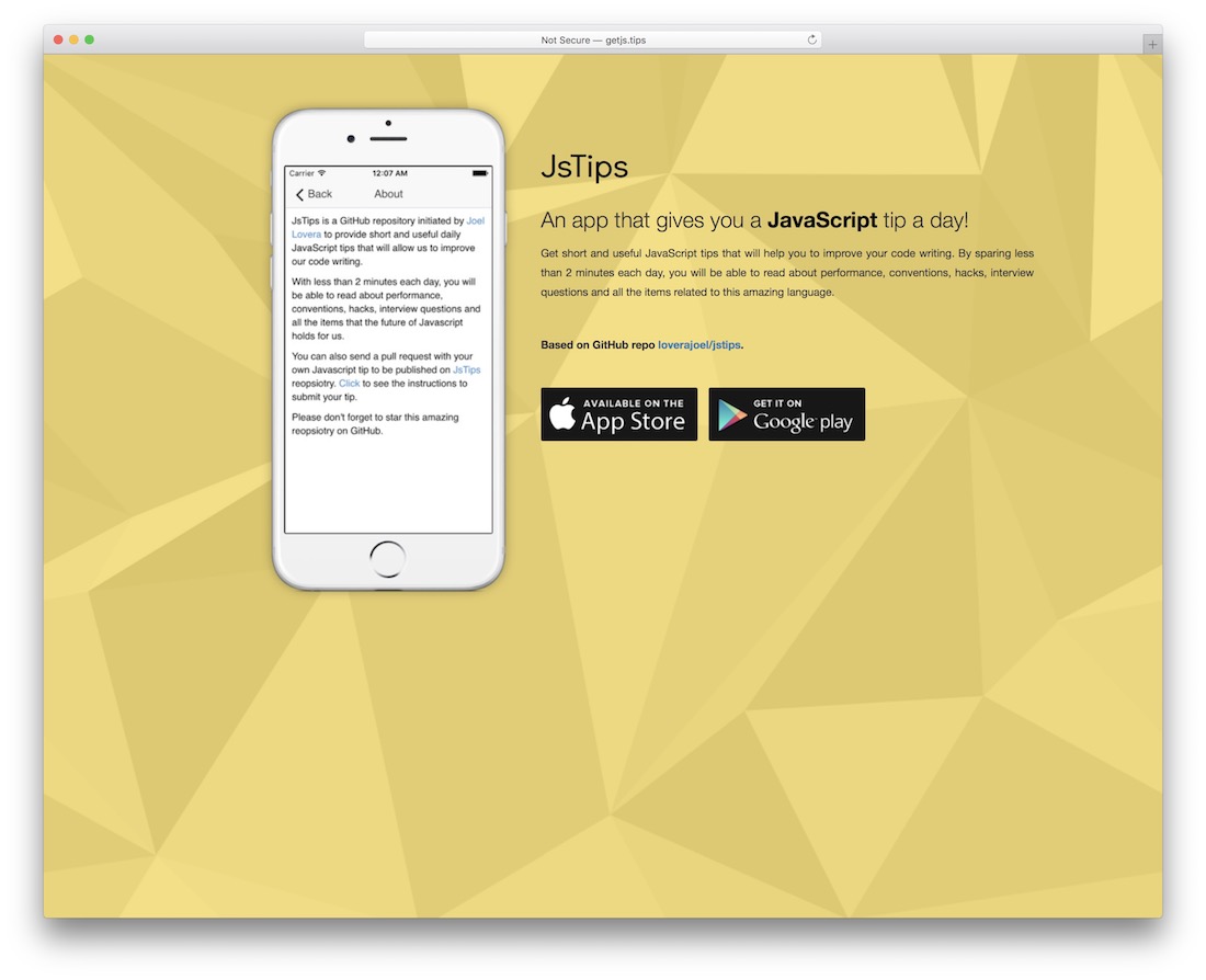 ferramenta de web design jstips