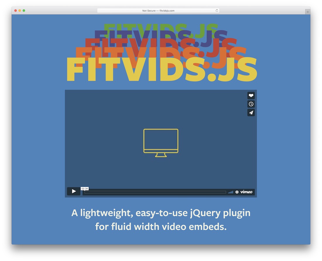 ferramenta de web design fitvids