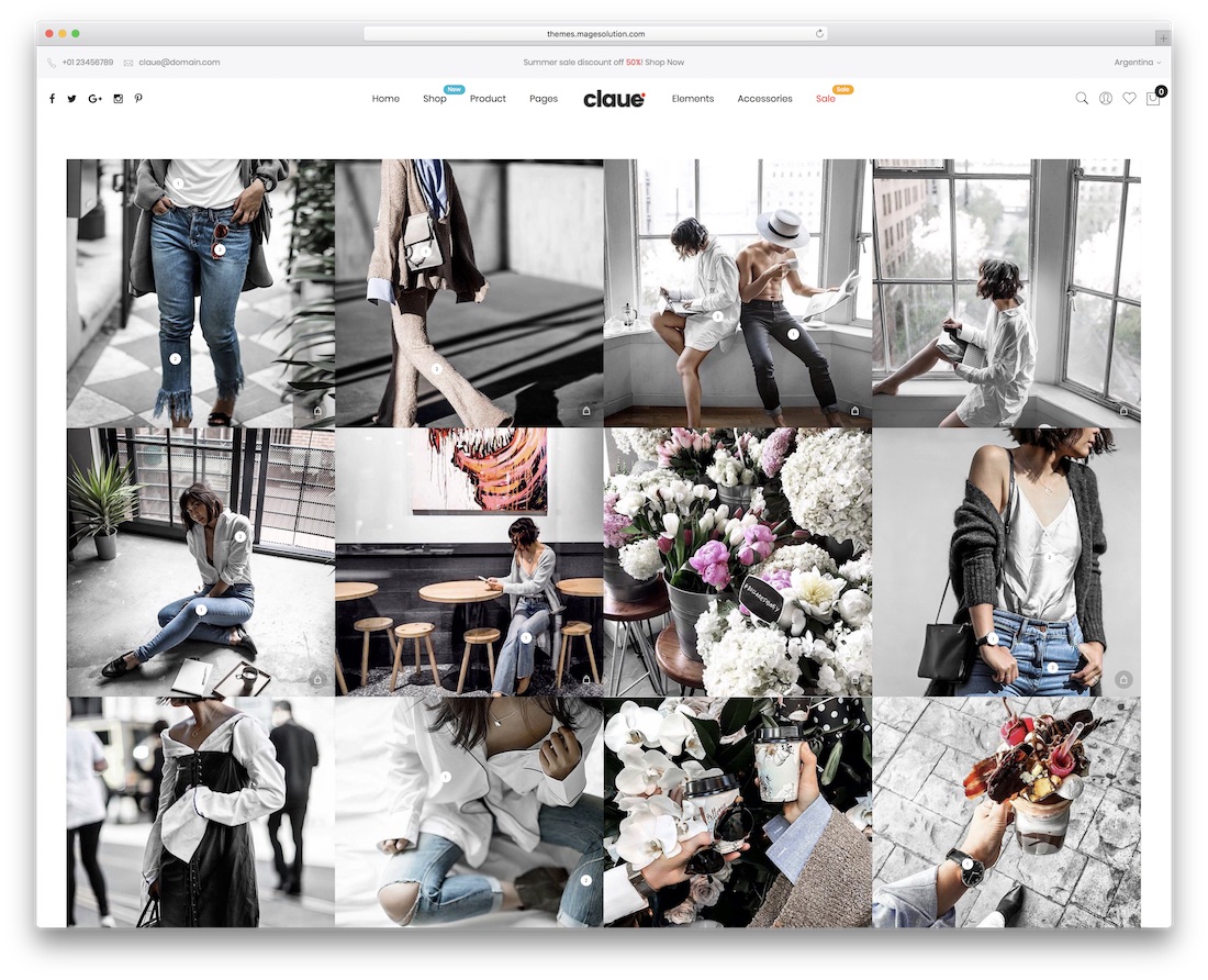 claue magento teması