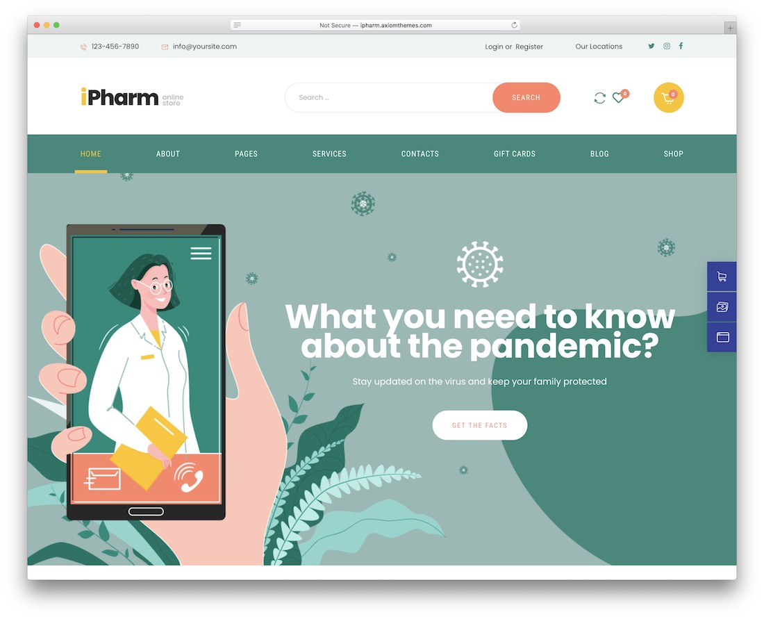 thème wordpress docteur ipharm