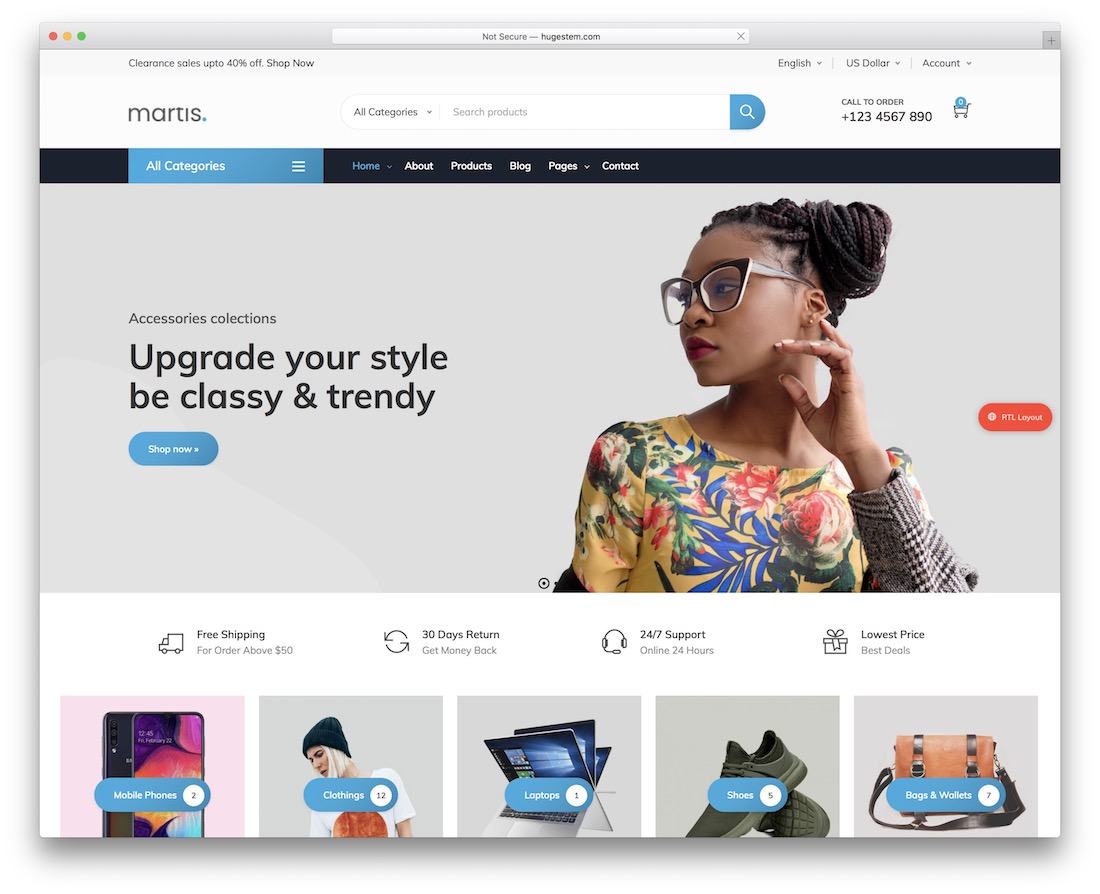 modèle de commerce électronique martis drupal