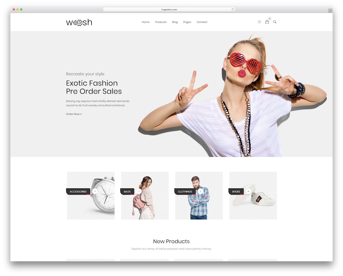 modèle de commerce électronique wosh drupal