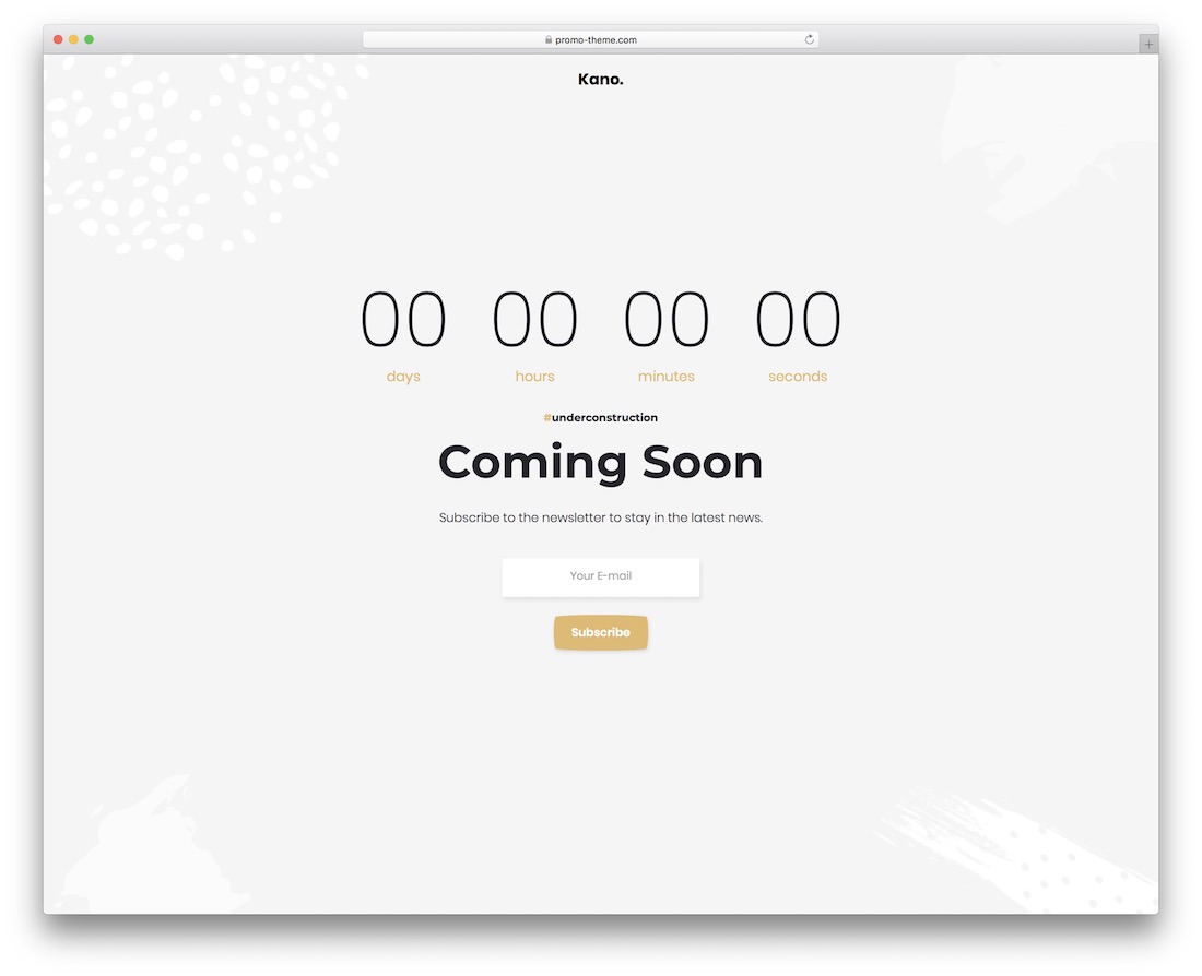 kano próximamente tema de wordpress