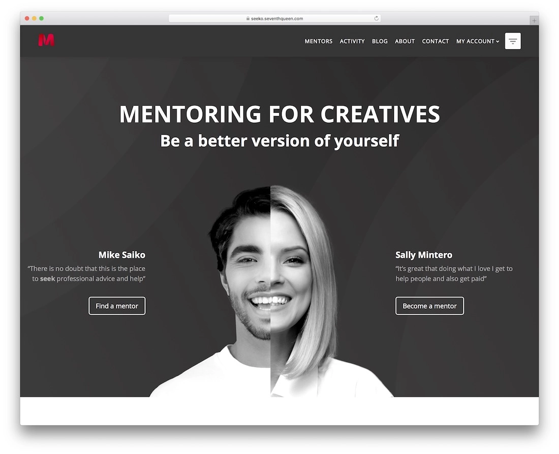 seeko członkostwa wordpress motyw