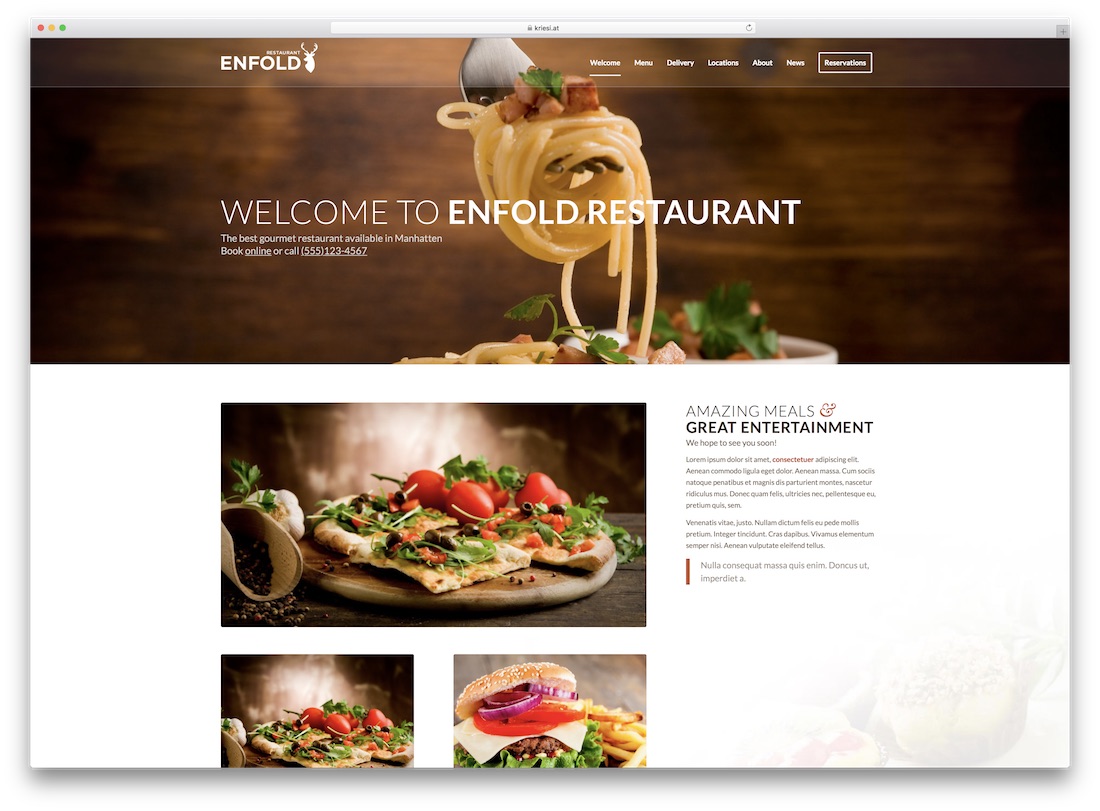 înfășurați teme wordpress de catering adaptabile