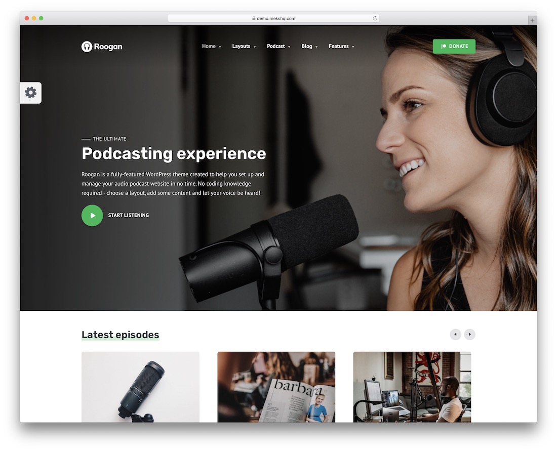 roogan personal wordpress theme