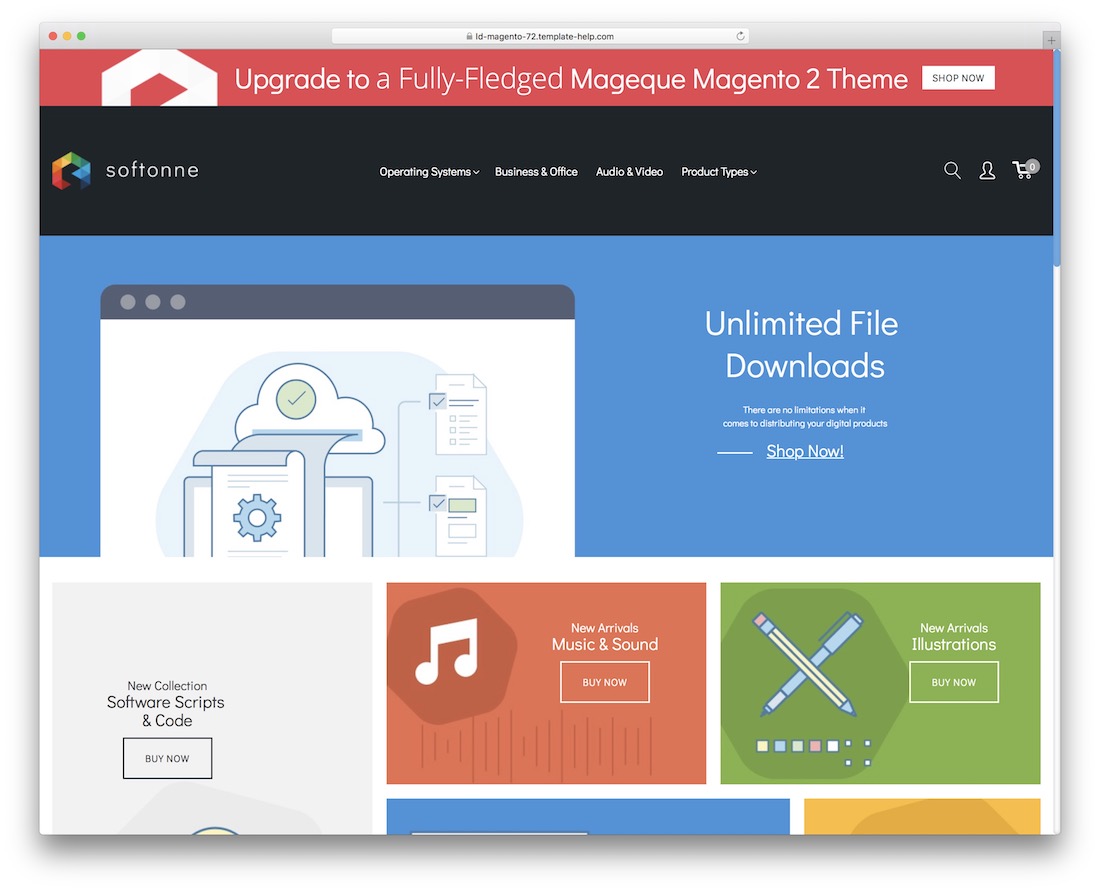 modèle magento gratuit softonne