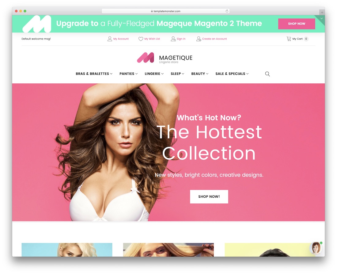 modèle magento gratuit magique