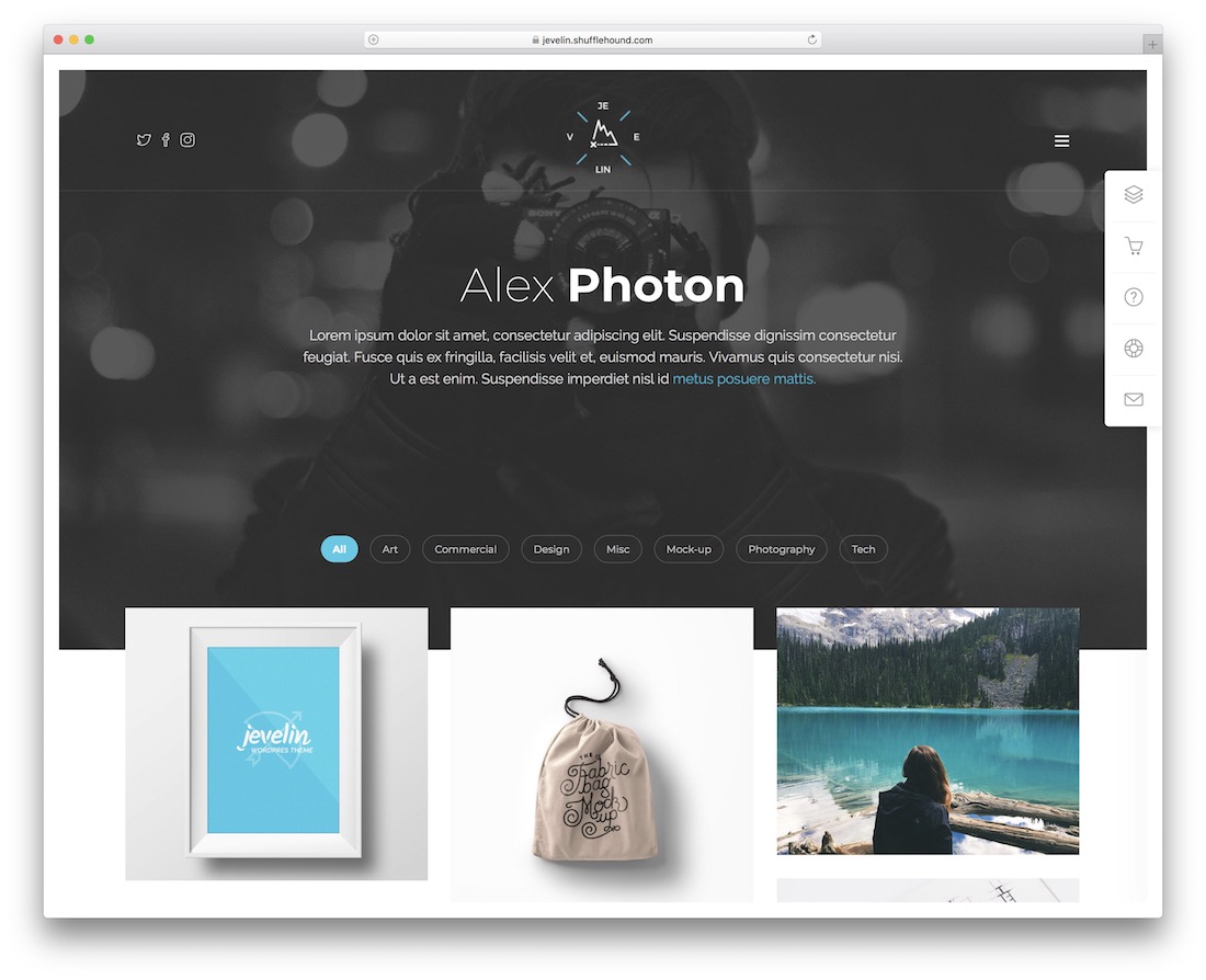 modelo de site pessoal de bootstrap de jevelin