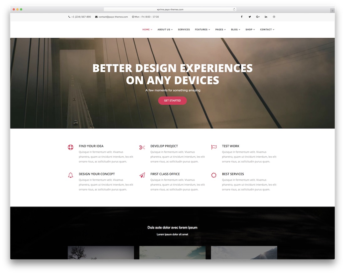 șablon portofoliu xprime joomla