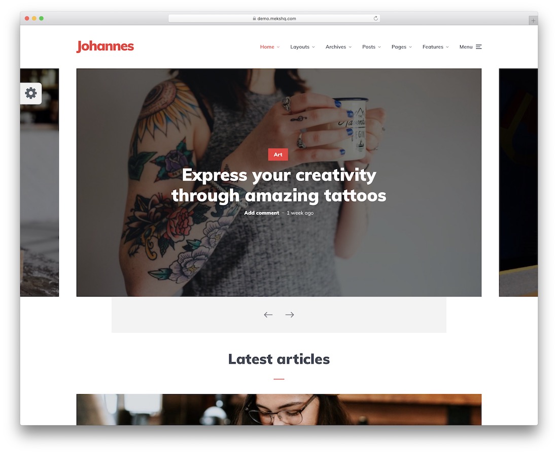 johannes 适合移动设备的网站模板