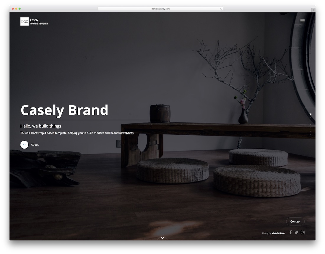 șablon de site web de design grafic