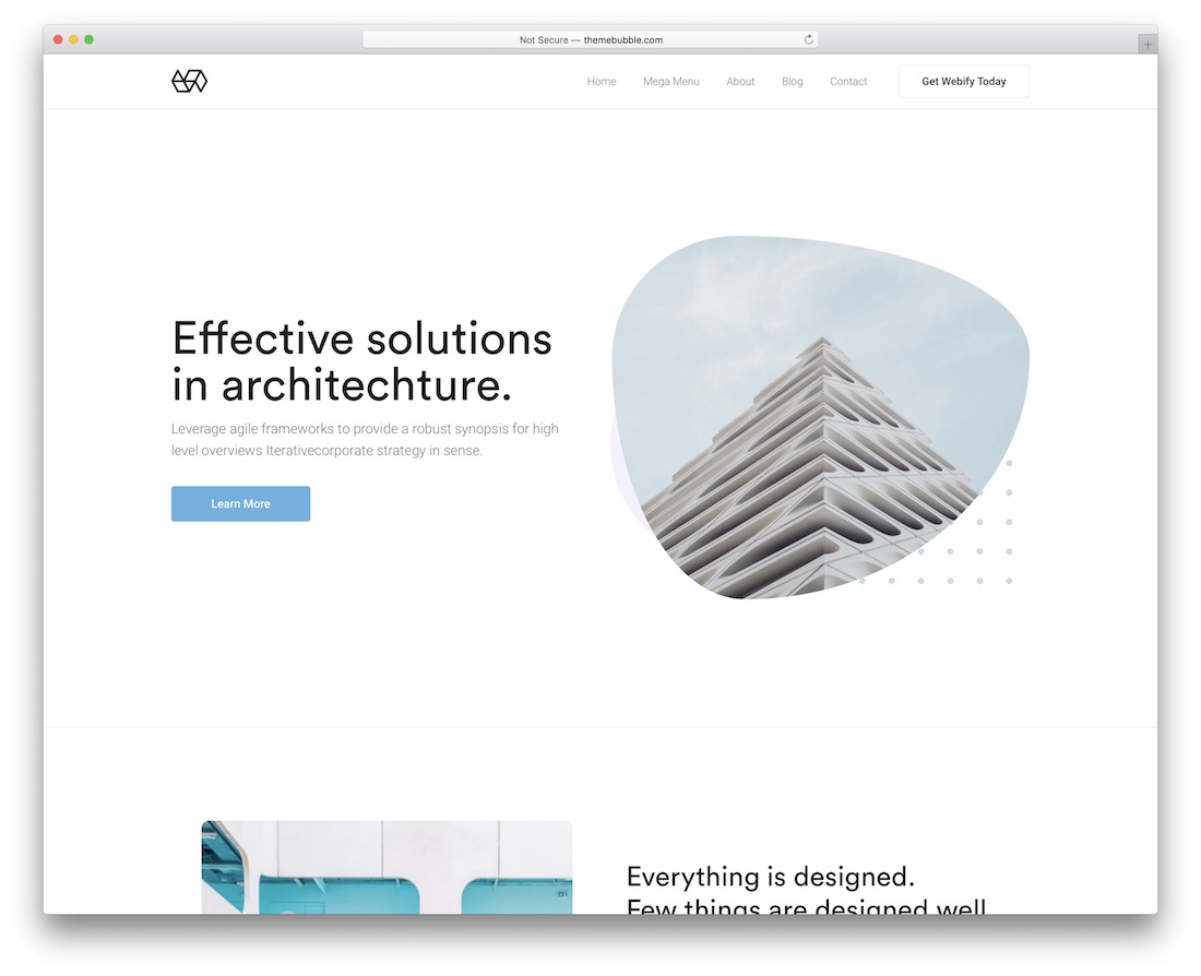 webify șablon bootstrap simplu