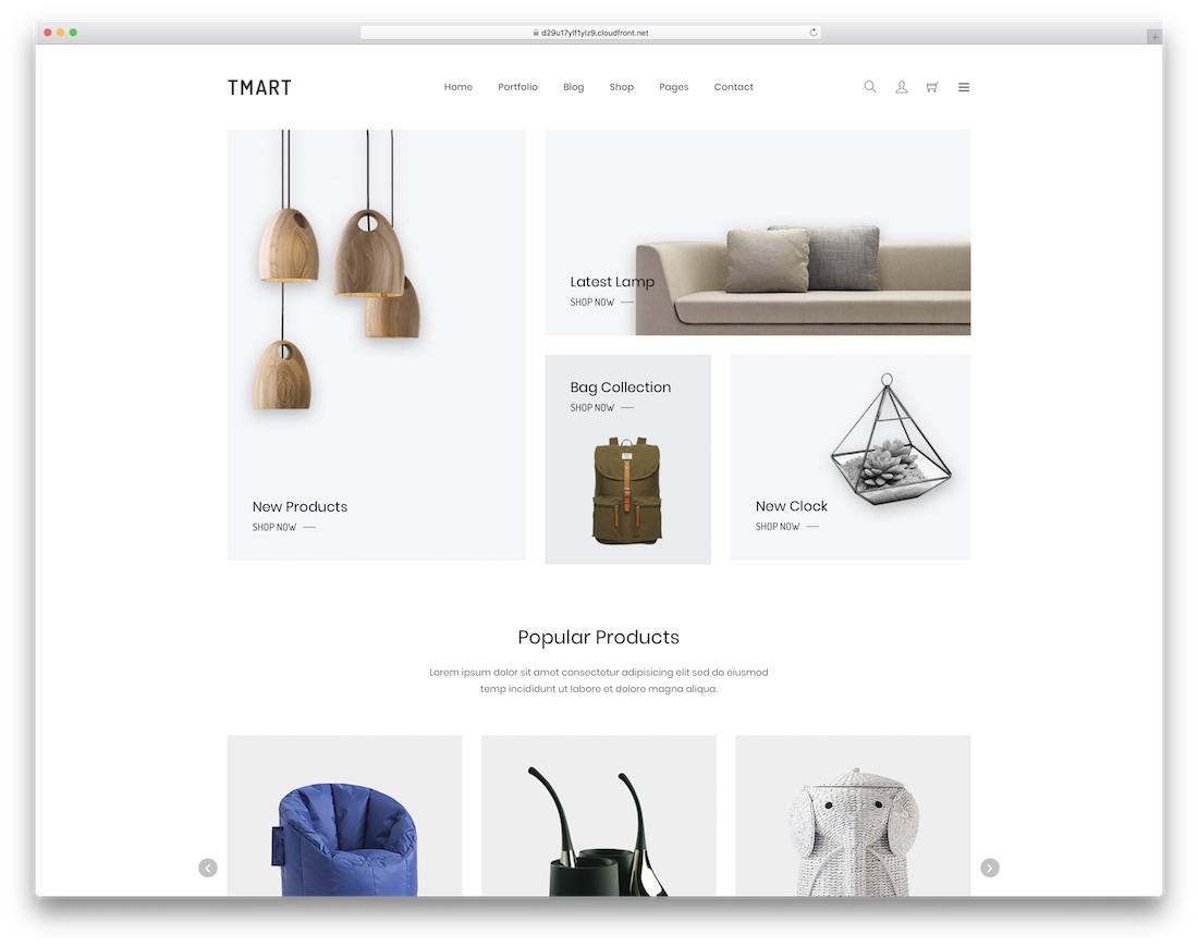 tmart șablon bootstrap simplu