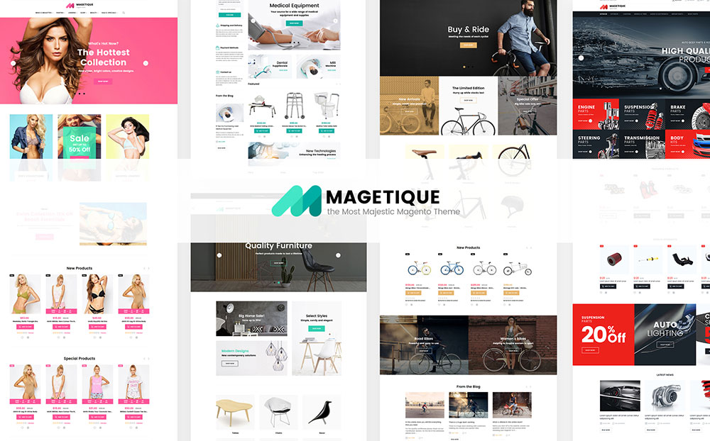 Magetique - uniwersalny motyw Magento 2 gotowy na AMP