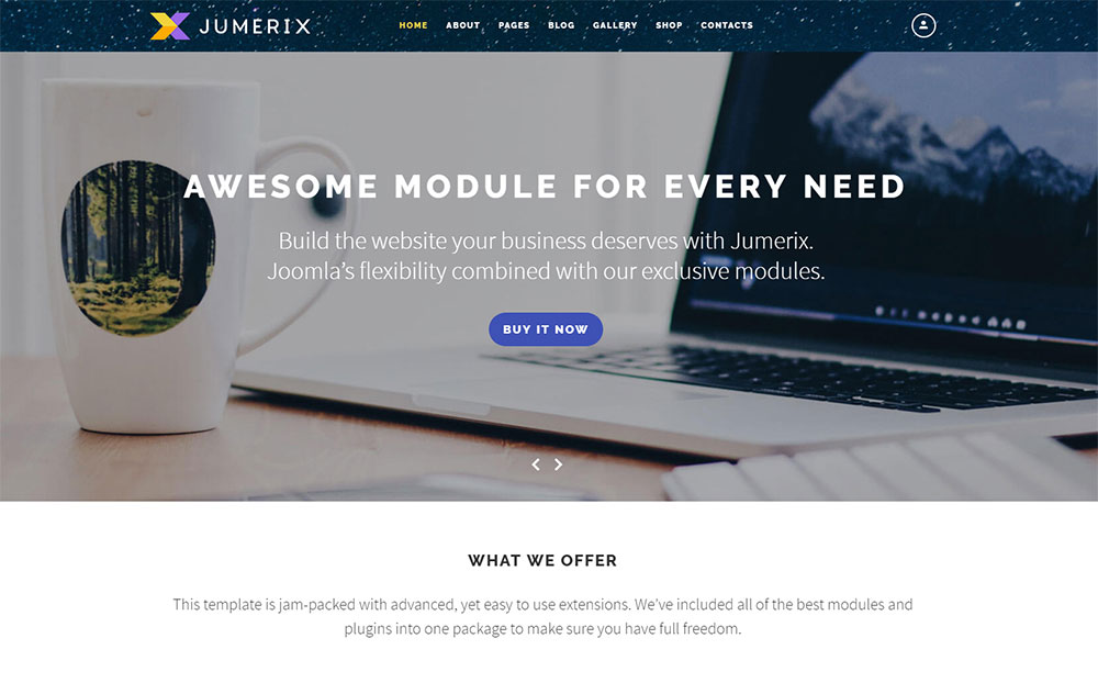 Uniwersalny motyw Joomla Jumerix