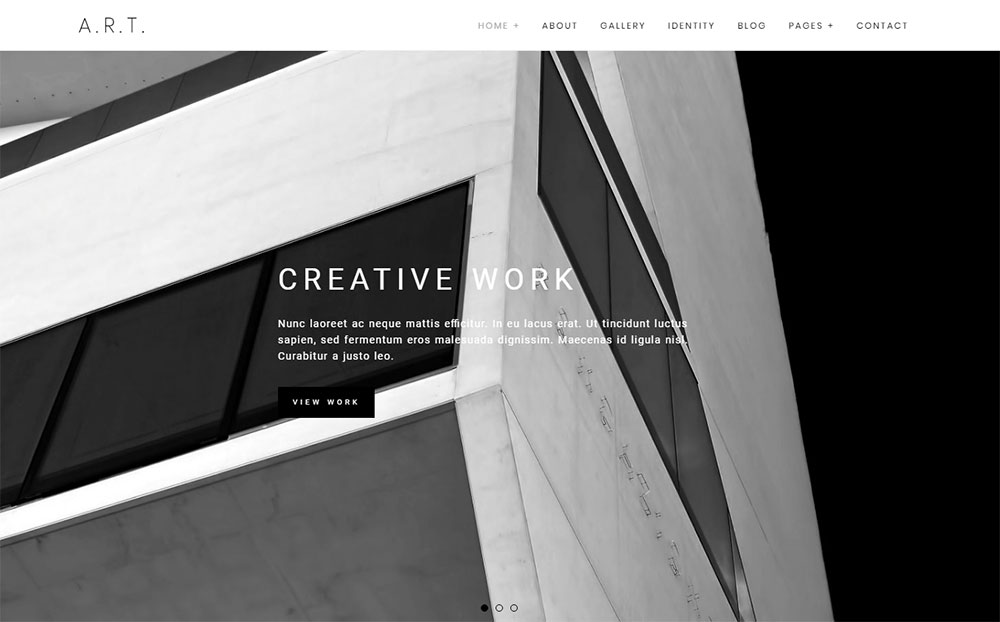 Art - Minimal Portfolio & Fotografia Motyw WordPress