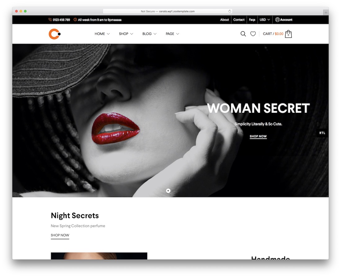 Cerato Woocommerce WordPress-Theme