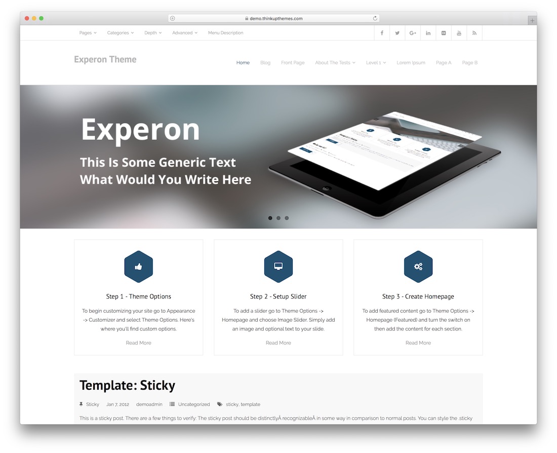 experon biznesowy darmowy motyw wordpress