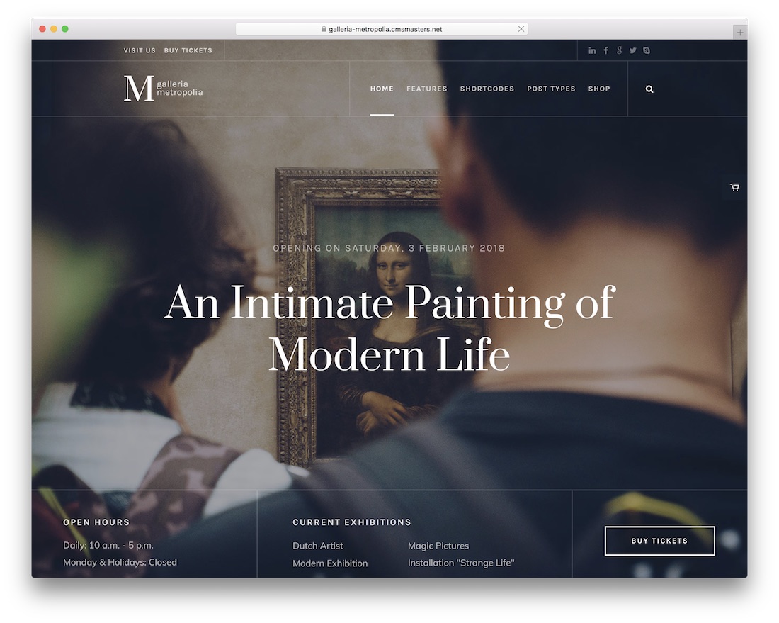 Galleria Metropolia Art Wordpress Tema