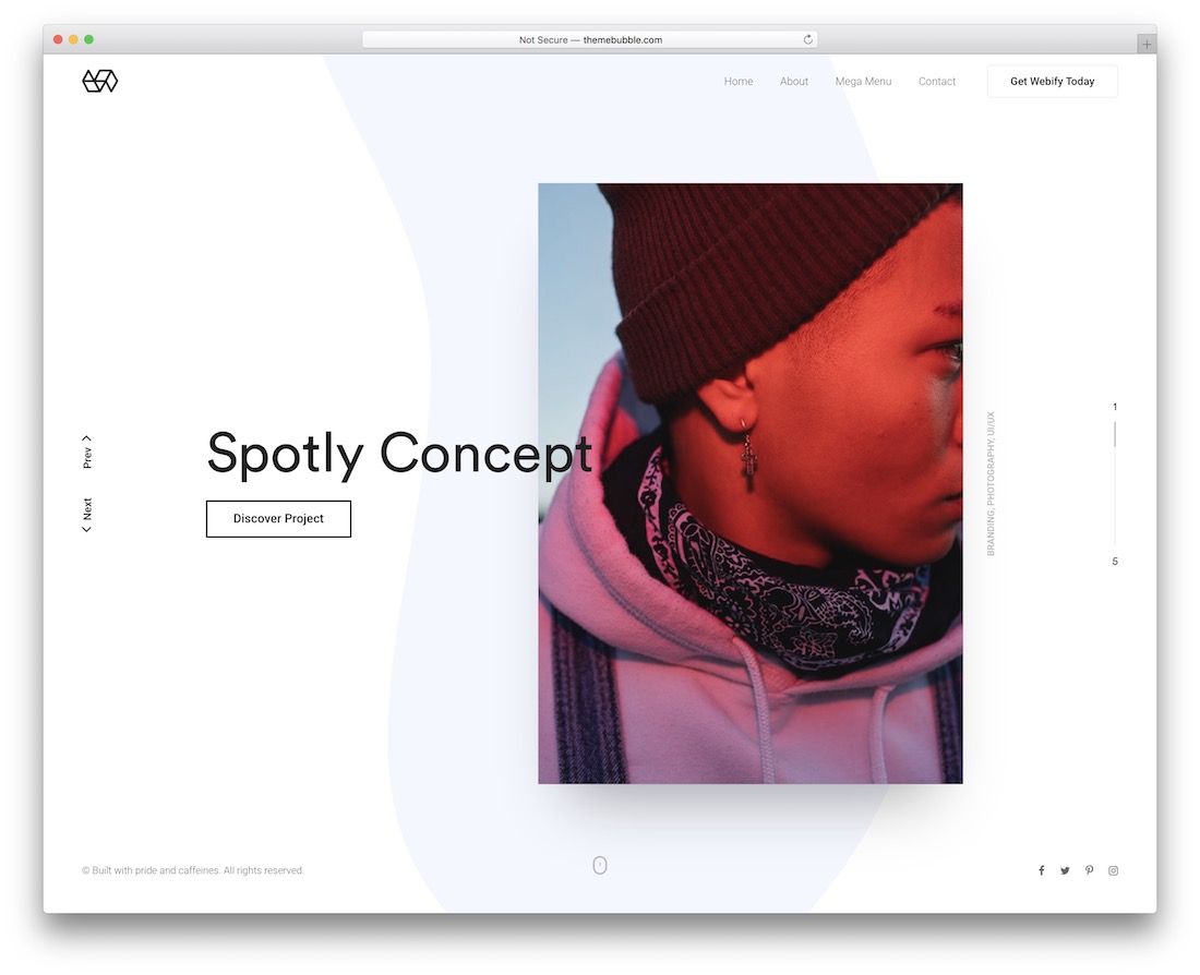 tema webify wordpress para artistas