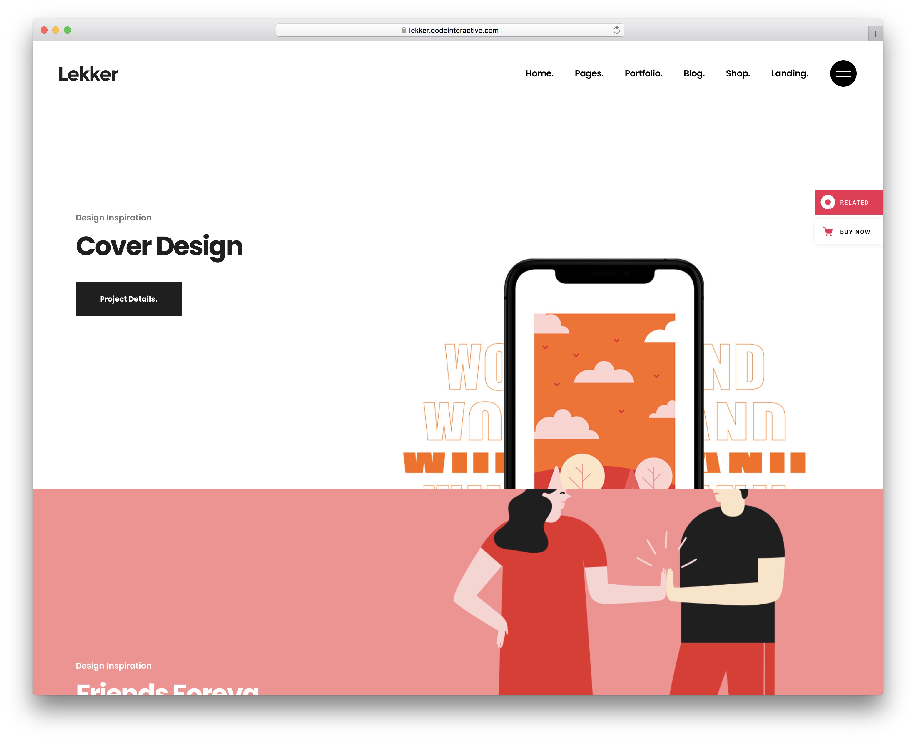 lekker wordpress theme para artistas