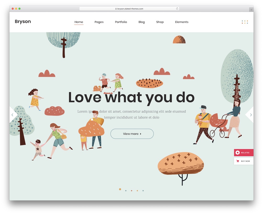 bryson art wordpress theme