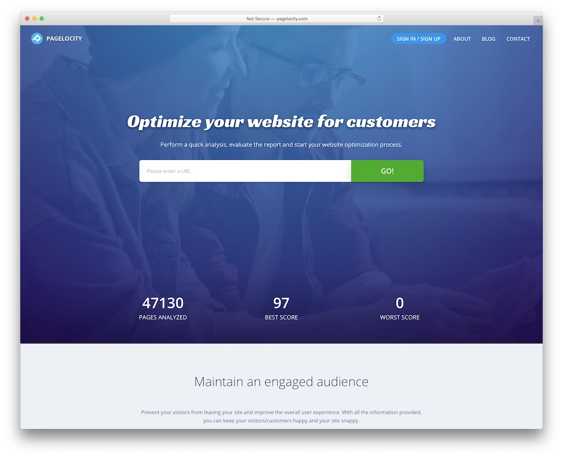 outil d'optimisation des performances du site Web pagelocity