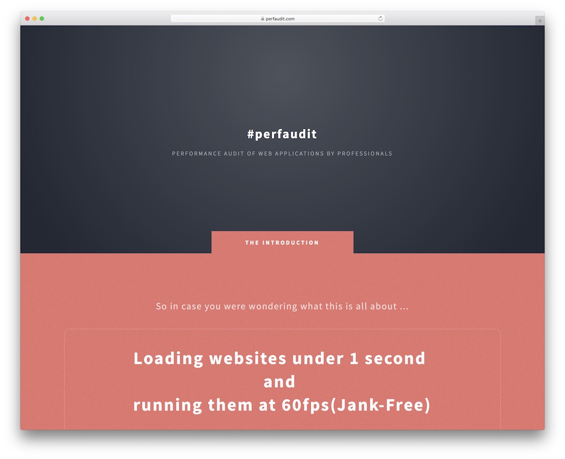 outil d'optimisation des performances du site perfaudit