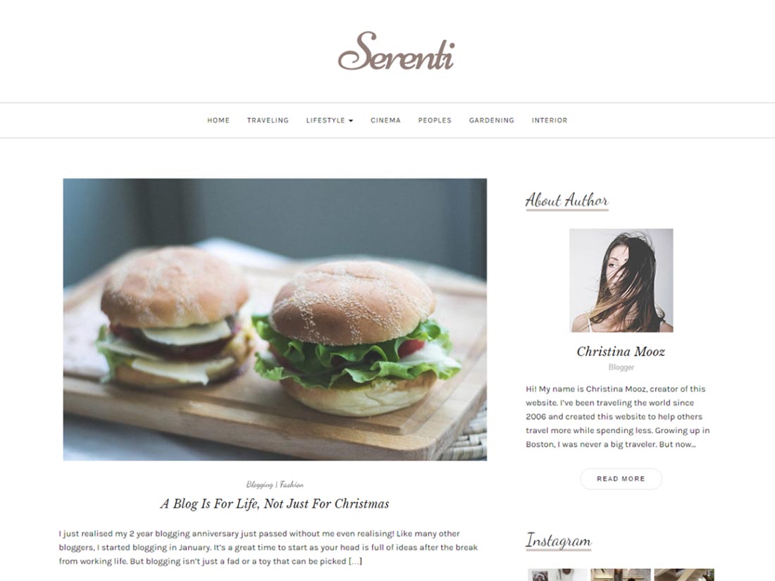 tema WordPress de moda grátis