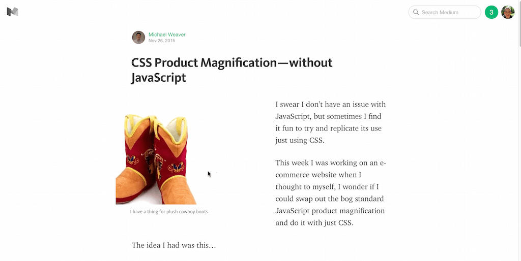 CSS製品の倍率— JavaScriptなし—中