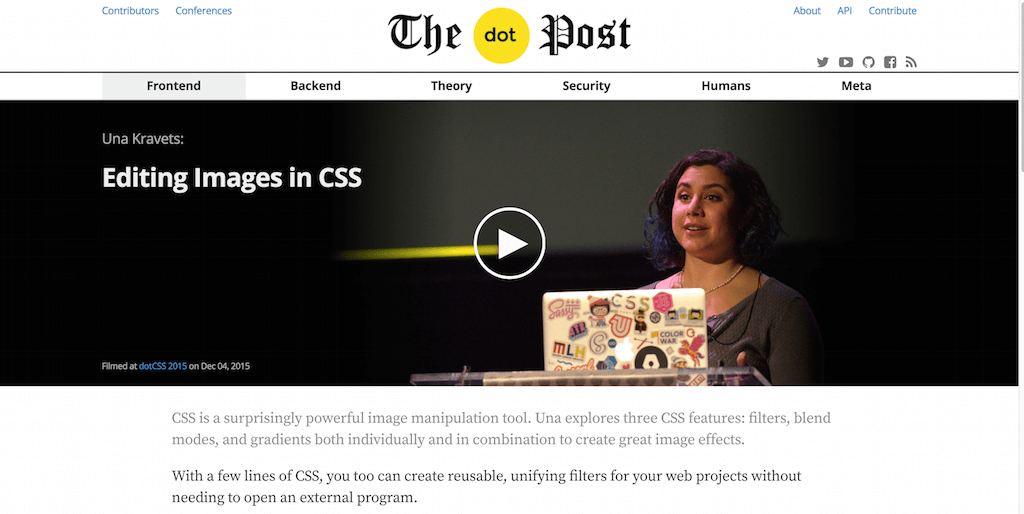 CSSでの画像の編集ドットポスト
